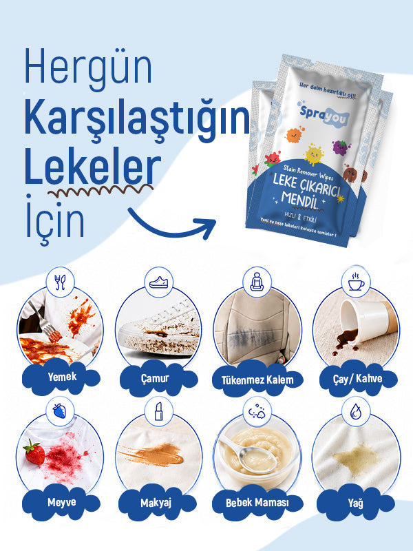Sprayou™ Leke Çıkarıcı Mendil